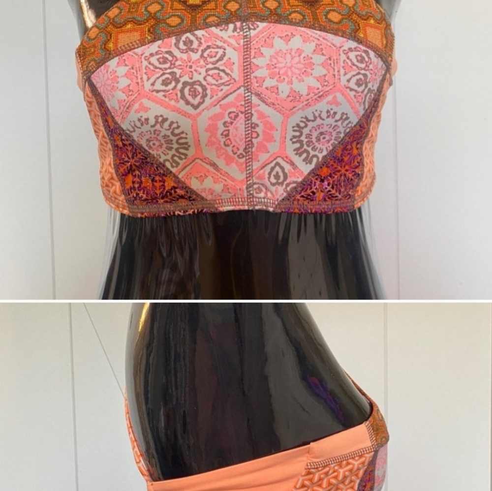 Maaji reversible bikini swim top hoho cute sz XL